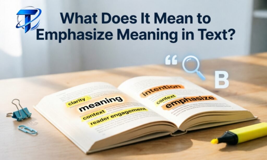 What Does It Mean to Emphasize Meaning in Text