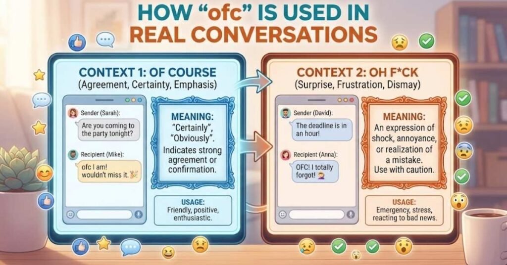 How "ofc" Is Used in Real Conversations
