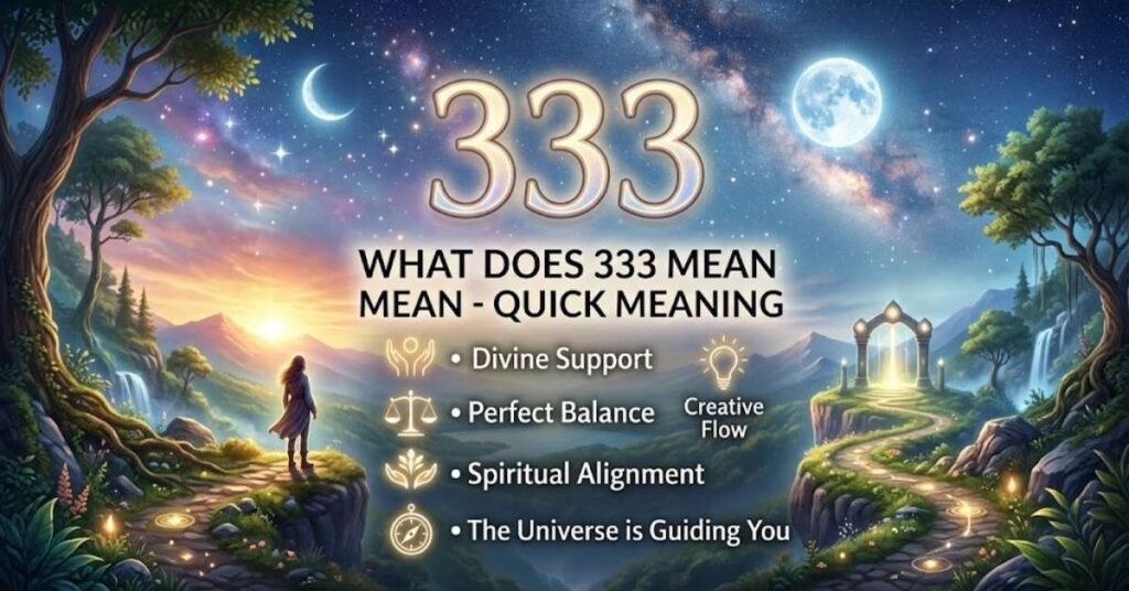 What Does 333 Mean – Quick Meaning