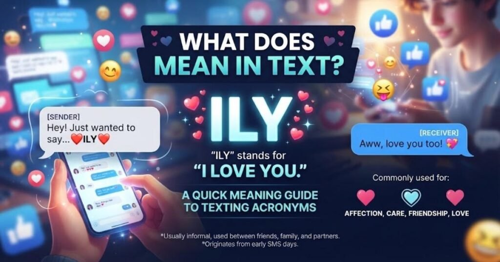 What Does ILY Mean in Text? – Quick Meaning
