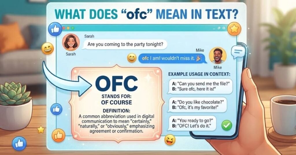 What Does "ofc" Mean in Text?