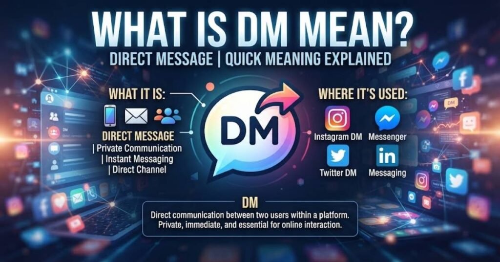 What Is DM Mean – Quick Meaning