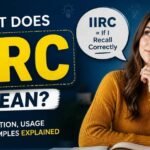 what does iirc mean