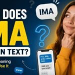 what does ima mean in text