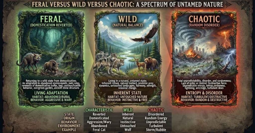 Feral Versus Wild Versus Chaotic