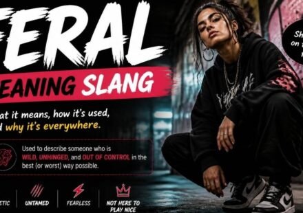 feral meaning slang